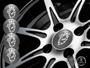 Saab Design Emblema Cupola Loghi Ruota Resina